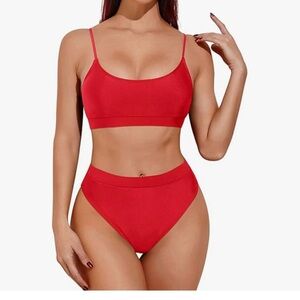 Women's Red Bikini Set